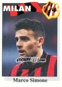 Sticker Marco Simone - Calcioflash 1995 n. 192 - Euroflash