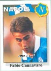 Sticker Fabio Cannavaro - Calcio Flash 1995 n. 199 - Euroflash