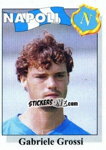 Cromo Gabriele Grossi - Calcioflash 1995 n. 203 - Euroflash