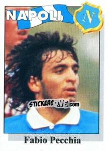 Sticker Fabio Pecchia - Calcioflash 1995 n. 206 - Euroflash
