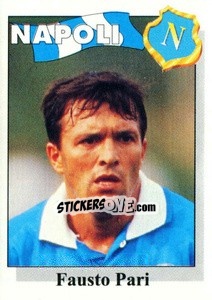 Sticker Fausto Pari - Calcioflash 1995 n. 208 - Euroflash