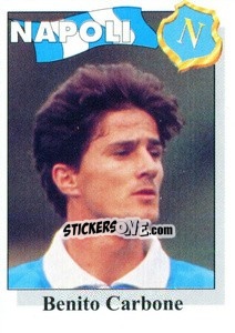 Sticker Benito Carbone - Calcioflash 1995 - Euroflash