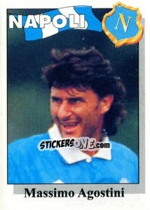 Sticker Massimo Agostini - Calcioflash 1995 n. 213 - Euroflash