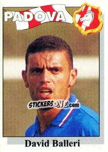 Sticker David Balleri - Calcioflash 1995 - Euroflash