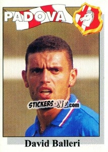 Sticker David Balleri - Calcioflash 1995 n. 216 - Euroflash