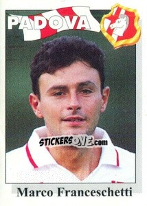 Sticker Marco Franceschetti - Calcioflash 1995 - Euroflash