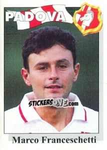 Sticker Marco Franceschetti - Calcioflash 1995 n. 219 - Euroflash