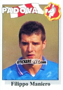 Sticker Filippo Maniero - Calcioflash 1995 - Euroflash