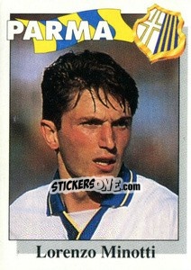 Cromo Lorenzo Minotti - Calcioflash 1995 - Euroflash