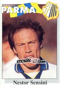 Sticker Nestor Sensini - Calcioflash 1995 - Euroflash