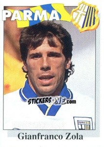 Sticker Gianfranco Zola - Calcioflash 1995 - Euroflash