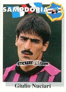 Sticker Giulio Nuciari - Calcioflash 1995 - Euroflash