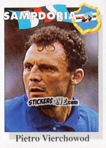 Sticker Pietro Vierchowod - Calcioflash 1995 - Euroflash
