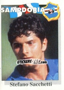 Sticker Stefano Sacchetti - Calcioflash 1995 n. 291 - Euroflash
