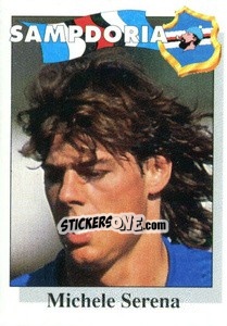 Sticker Michele Serena - Calcioflash 1995 n. 292 - Euroflash