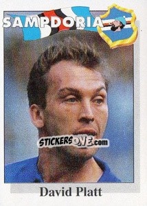 Sticker David Platt - Calcioflash 1995 n. 295 - Euroflash