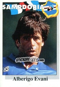 Sticker Alberigo Evani - Calcioflash 1995 - Euroflash