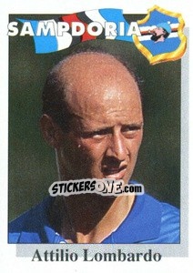 Sticker Attilio Lombardo - Calcioflash 1995 n. 298 - Euroflash