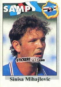 Sticker Sinisa Mihajlovic - Calcioflash 1995 - Euroflash