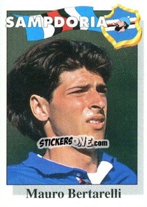 Sticker Mauro Bertarelli - Calcioflash 1995 n. 300 - Euroflash