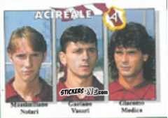 Sticker Massimiliano Notari / Gaetano Vasari / Giacomo Modica - Calcio Flash 1995 n. 323 - Euroflash