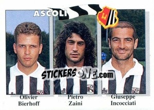 Sticker Oliver Bierhoff / Pietro Zaini / Giuseppe Incocciati - Calcioflash 1995 n. 332 - Euroflash