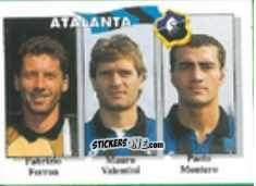 Sticker Fabrizio Ferron / Mauro Valentini / Paolo Montero - Calcio Flash 1995 n. 333 - Euroflash