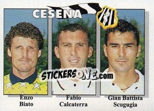 Cromo Enzo Biato / Fabio Calcaterra / Gian Battista Scugugia - Calcioflash 1995 - Euroflash