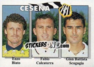 Sticker Enzo Biato / Fabio Calcaterra / Gian Battista Scugugia - Calcioflash 1995 n. 337 - Euroflash