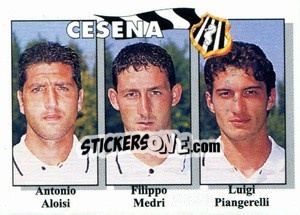 Sticker Antonio Aloisi / Filippo Medri / Luigi Piangerelli - Calcioflash 1995 n. 338 - Euroflash