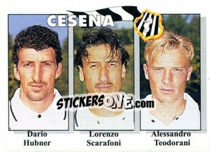 Sticker Dario Hubner / Lorenzo Scarafoni / Alessandro Teodorani - Calcioflash 1995 n. 340 - Euroflash