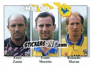 Sticker Enzo Zanin / Ivano Moretto / Rolando Maran - Calcioflash 1995 n. 341 - Euroflash