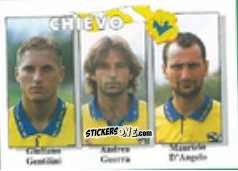 Sticker Giuliano Gentilini / Andrea Guerra / Maurizio D'Angelo - Calcio Flash 1995 n. 342 - Euroflash