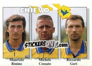 Sticker Maurizio Rimino / Michele Cossato / Riccardo Gori - Calcioflash 1995 n. 343 - Euroflash