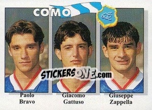 Sticker Paolo Bravo / Giacomo Gattuso / Giuseppe Zappella