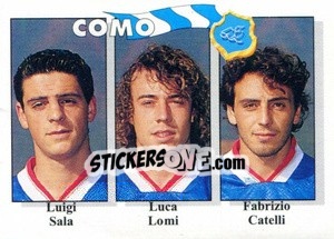 Sticker Luigi Sala / Luca Lomi / Fabrizio Catelli - Calcioflash 1995 n. 347 - Euroflash
