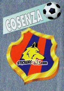 Sticker Scudetto Cosenza - Calcioflash 1995 - Euroflash