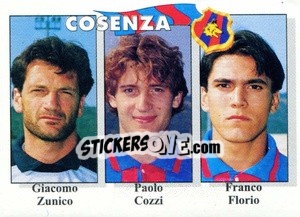 Sticker Giacomo Zunico / Paolo Cozzi / Franco Florio - Calcioflash 1995 n. 349 - Euroflash