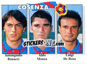 Sticker Antongiulio Bonacci / Aldo Monza / Luigi De Rosa - Calcioflash 1995 - Euroflash