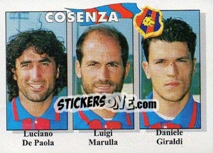 Sticker Luciano De Paola / Luigi Marulla / Daniele Giraldi - Calcioflash 1995 n. 352 - Euroflash