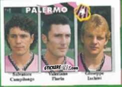 Sticker Salvatore Campilongo / Valeriano Florin / Giuseppe Iachini - Calcio Flash 1995 n. 367 - Euroflash