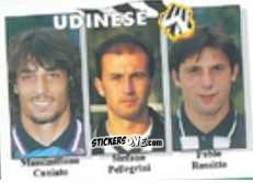 Cromo Massimiliano Caniato / Stefano Pellegrini / Fabio Rossitto - Calcio Flash 1995 n. 385 - Euroflash