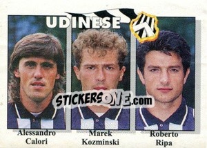 Sticker Alessandro Calori / Marek Kozminski / Roberto Ripa - Calcioflash 1995 - Euroflash