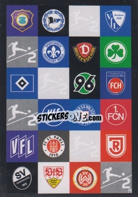 Cromo 2. Bundesliga Team Logos - German Fussball Bundesliga 2019-2020. Match Attax - Topps