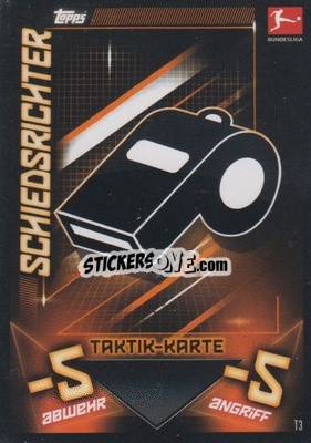 Sticker Schiedsrichter - German Fussball Bundesliga 2019-2020. Match Attax n. T3 - Topps