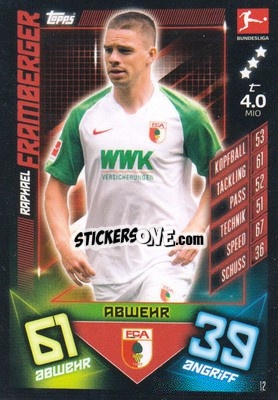 Cromo Raphael Framberger - German Fussball Bundesliga 2019-2020. Match Attax - Topps