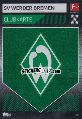 Sticker Clubkarte - German Fussball Bundesliga 2019-2020. Match Attax - Topps