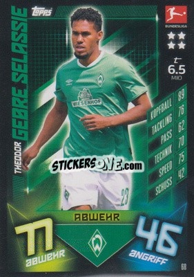 Figurina Theodor Gebre Selassie - German Fussball Bundesliga 2019-2020. Match Attax - Topps