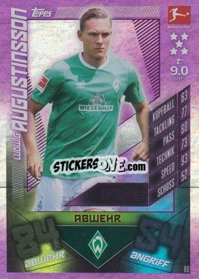 Sticker Ludwig Augustinsson - German Fussball Bundesliga 2019-2020. Match Attax - Topps