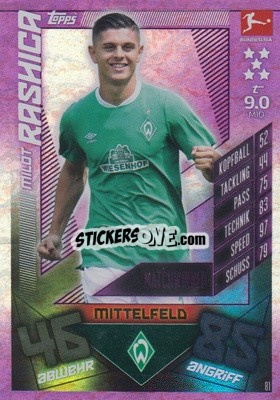 Sticker Milot Rashica - German Fussball Bundesliga 2019-2020. Match Attax n. 81 - Topps
